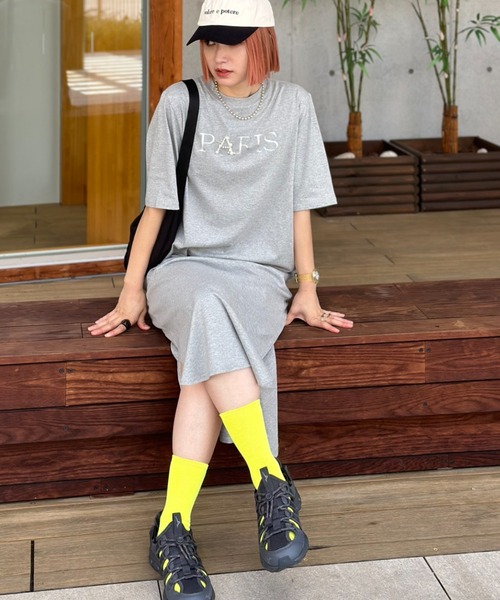 deux amour(ドゥーザムール)の「PARISワンピース(ワンピース・レディース・グレー/ブラック/レッド・FREE)」の12枚目の写真