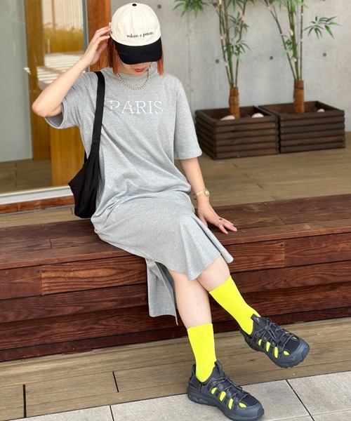 deux amour(ドゥーザムール)の「PARISワンピース(ワンピース・レディース・グレー/ブラック/レッド・FREE)」の15枚目の写真