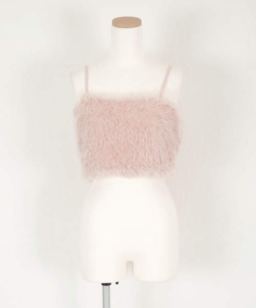 titivate(ティティベイト)の「バックリボンデザインフェザーライクキャミソールトップス(キャミソール・レディース・ブラック/グリーン/ライトピンク/ライトベージュ・FREE)」の17枚目の写真