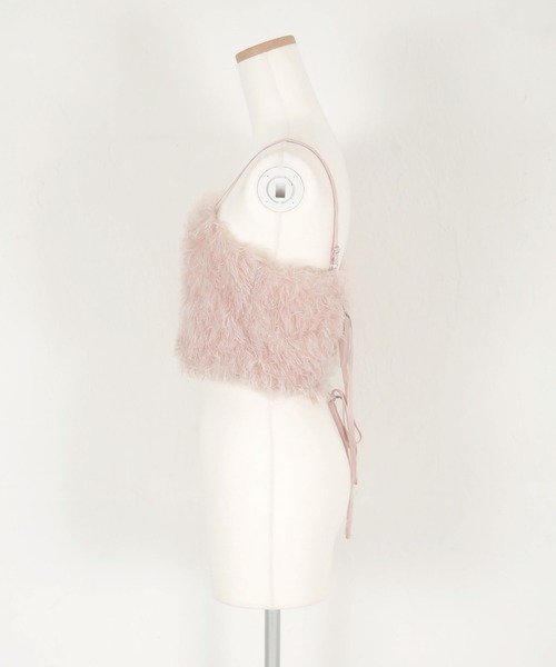 titivate(ティティベイト)の「バックリボンデザインフェザーライクキャミソールトップス(キャミソール・レディース・ブラック/グリーン/ライトピンク/ライトベージュ・FREE)」の18枚目の写真