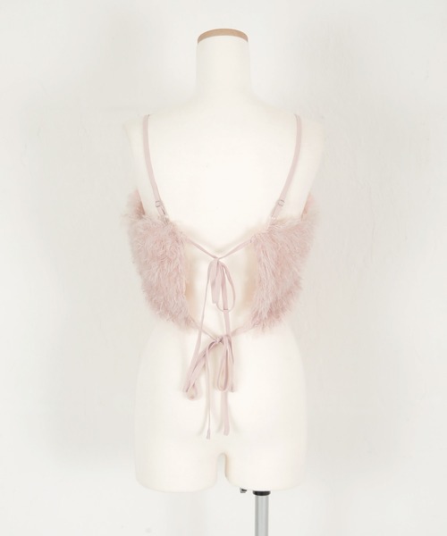 titivate(ティティベイト)の「バックリボンデザインフェザーライクキャミソールトップス(キャミソール・レディース・ブラック/グリーン/ライトピンク/ライトベージュ・FREE)」の19枚目の写真