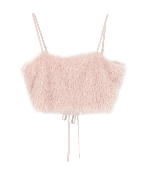 titivate(ティティベイト)の「バックリボンデザインフェザーライクキャミソールトップス(キャミソール・レディース・ブラック/グリーン/ライトピンク/ライトベージュ・FREE)」の16枚目の写真