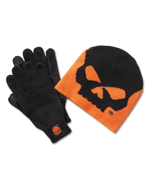 ウィリーG.(TM)ビーニー&グローブギフトセット（ニットキャップ/ビーニー）｜Harley-Davidson（ハーレーダビッドソン）
