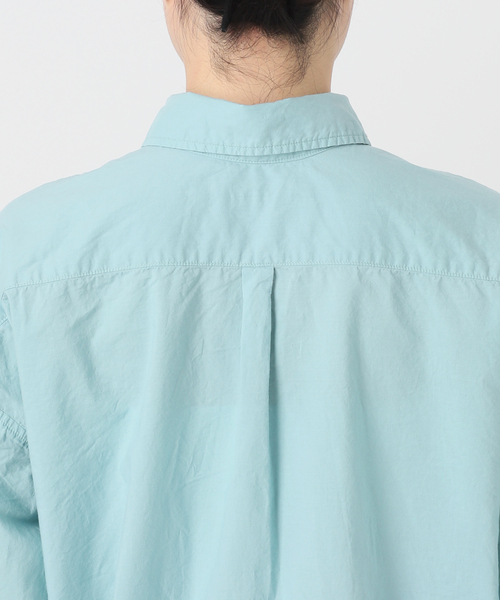 【plage】fulffy wideシャツ　ライトブルー plage】fulffy wideシャツライトブルー