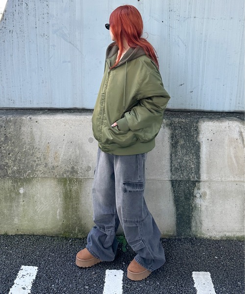 sedacle(セダクル)の「タックカーゴデニムパンツ(デニムパンツ・メンズ・グレー/ブルー・SMALL/MEDIUM/LARGE)」の22枚目の写真