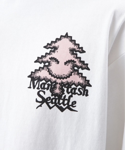 MANASTASH(マナスタッシュ)の「MANASTASH/マナスタッシュ/ RE:CTN L/S TEE TREE/ロンTツリー(Tシャツ/カットソー・メンズ・ピンク/ブラック/ホワイト・L/M/S/XL)」の5枚目の写真