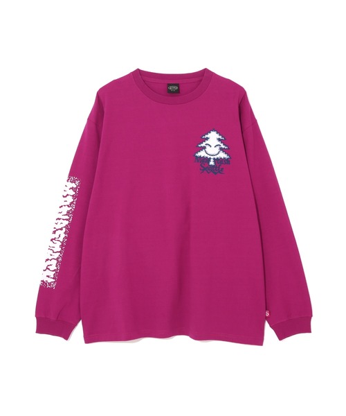 MANASTASH(マナスタッシュ)の「MANASTASH/マナスタッシュ/ RE:CTN L/S TEE TREE/ロンTツリー(Tシャツ/カットソー・メンズ・ピンク/ブラック/ホワイト・L/M/S/XL)」の17枚目の写真