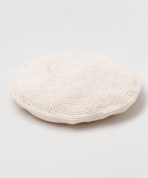 チャイハネ（チャイハネ）の「【チャイハネ】コットンニットタムベレー（ハンチング/ベレー帽・レディース・グリーン/ホワイト/レッド/ワイン/ブラック/ネイビー・FREE）」の9枚目の写真