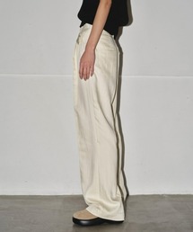 Asymmetry Twill Trousers アイボリー ワイドパンツ38 セール】Asymmetry Twill Trousers（その他パンツ）｜TODAYFUL