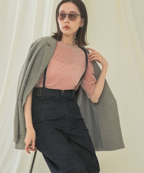 URBAN RESEARCH ROSSO WOMEN(アーバンリサーチ ロッソ)の「シアーベロアTシャツ(Tシャツ/カットソー・レディース・ベージュ系その他/ミント/ピンク系その他・FREE)」の4枚目の写真