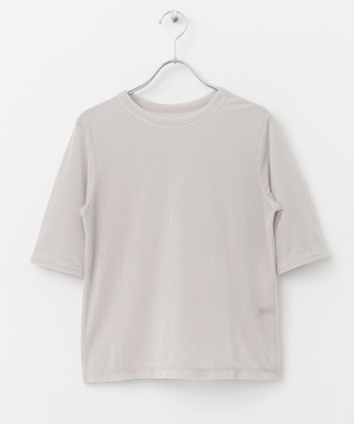 URBAN RESEARCH ROSSO WOMEN(アーバンリサーチ ロッソ)の「シアーベロアTシャツ(Tシャツ/カットソー・レディース・ベージュ系その他/ミント/ピンク系その他・FREE)」の16枚目の写真
