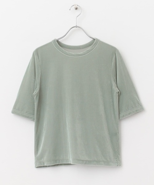 URBAN RESEARCH ROSSO WOMEN(アーバンリサーチ ロッソ)の「シアーベロアTシャツ(Tシャツ/カットソー・レディース・ベージュ系その他/ミント/ピンク系その他・FREE)」の17枚目の写真