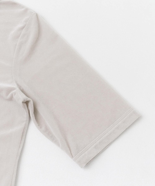 URBAN RESEARCH ROSSO WOMEN(アーバンリサーチ ロッソ)の「シアーベロアTシャツ(Tシャツ/カットソー・レディース・ベージュ系その他/ミント/ピンク系その他・FREE)」の21枚目の写真