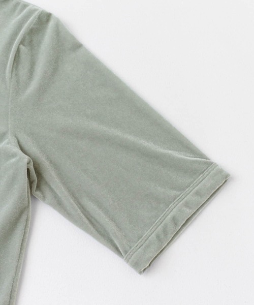 URBAN RESEARCH ROSSO WOMEN(アーバンリサーチ ロッソ)の「シアーベロアTシャツ(Tシャツ/カットソー・レディース・ベージュ系その他/ミント/ピンク系その他・FREE)」の22枚目の写真