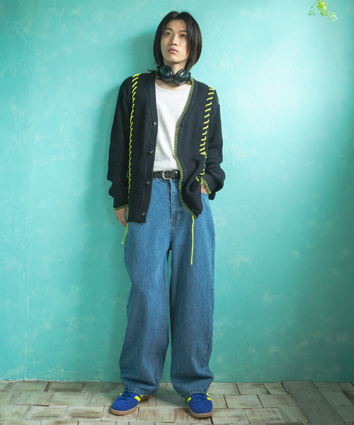 SENSE OF PLACE by URBAN RESEARCH（センスオブプレイスバイアーバンリサーチ）の「ストレートデニムパンツ（デニムパンツ・メンズ・ライトインディゴブルー/ブラック・MEDIUM/SMALL/LARGE）」の21枚目の写真