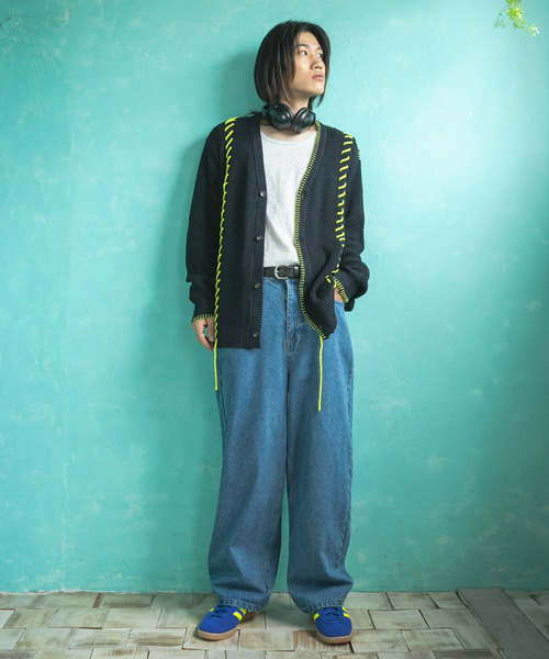 SENSE OF PLACE by URBAN RESEARCH（センスオブプレイスバイアーバンリサーチ）の「ストレートデニムパンツ（デニムパンツ・メンズ・ライトインディゴブルー/ブラック・MEDIUM/SMALL/LARGE）」の20枚目の写真