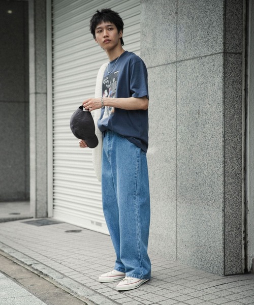 SENSE OF PLACE by URBAN RESEARCH（センスオブプレイスバイアーバンリサーチ）の「ストレートデニムパンツ（デニムパンツ・メンズ・ライトインディゴブルー/ブラック・MEDIUM/SMALL/LARGE）」の11枚目の写真