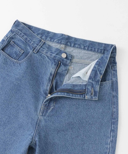 SENSE OF PLACE by URBAN RESEARCH（センスオブプレイスバイアーバンリサーチ）の「ストレートデニムパンツ（デニムパンツ・メンズ・ライトインディゴブルー/ブラック・MEDIUM/SMALL/LARGE）」の8枚目の写真