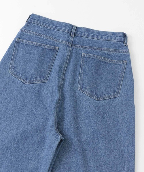 SENSE OF PLACE by URBAN RESEARCH（センスオブプレイスバイアーバンリサーチ）の「ストレートデニムパンツ（デニムパンツ・メンズ・ライトインディゴブルー/ブラック・MEDIUM/SMALL/LARGE）」の6枚目の写真