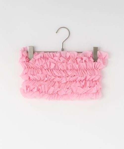 LOWRYS FARM（ローリーズファーム）の「ナイロンフリルビスチェ　 145388（チューブトップ・キッズ・ブラック/オフホワイト/ピンク・FREE）」の10枚目の写真