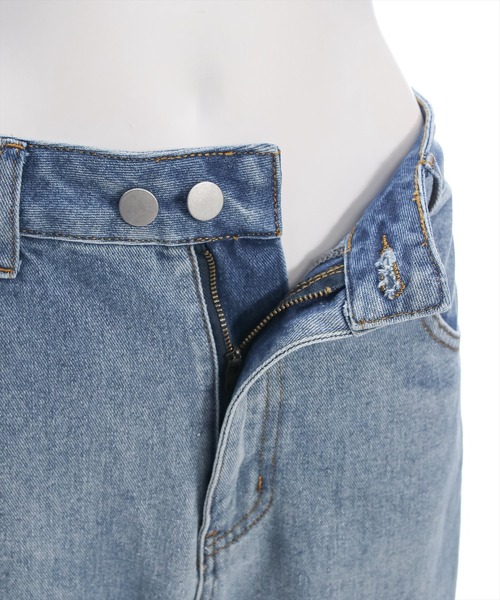 clear（クリア）の「ペインターデニムパンツ[低身長用サイズ有 カジュアル 着回し抜群]（デニムパンツ・レディース・ライトブルー/ブラック・S/M/XS）」の8枚目の写真