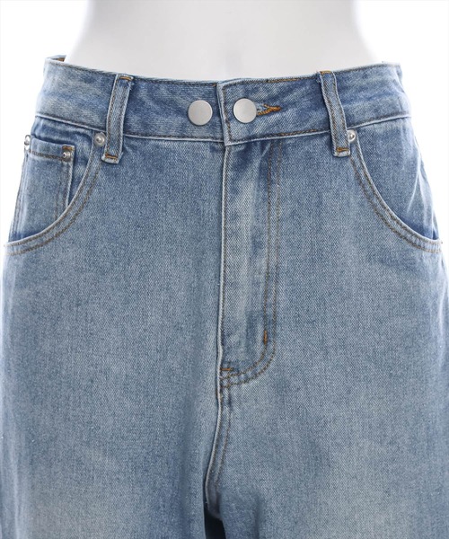 clear（クリア）の「ペインターデニムパンツ[低身長用サイズ有 カジュアル 着回し抜群]（デニムパンツ・レディース・ライトブルー/ブラック・S/M/XS）」の14枚目の写真