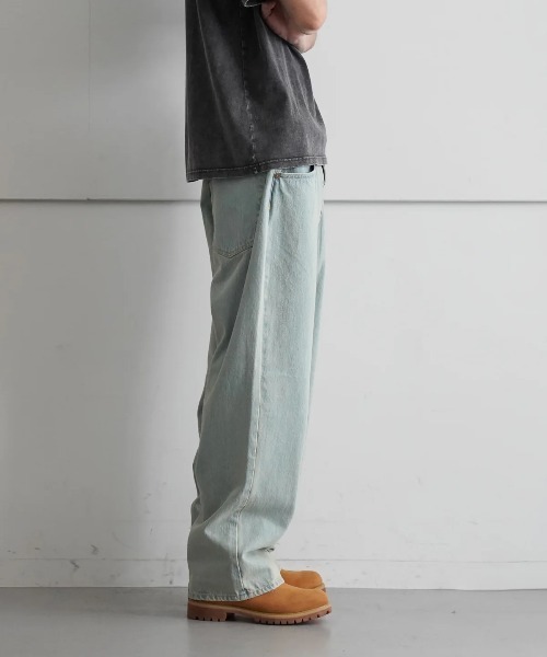F-LAGSTUF-F（フラグスタフ）の「F-LAGSTUF-F COLOR DENIM 1 TUCK PANTS（ショルダーバッグ・メンズ・ベージュ・MEDIUM/LARGE）」の2枚目の写真