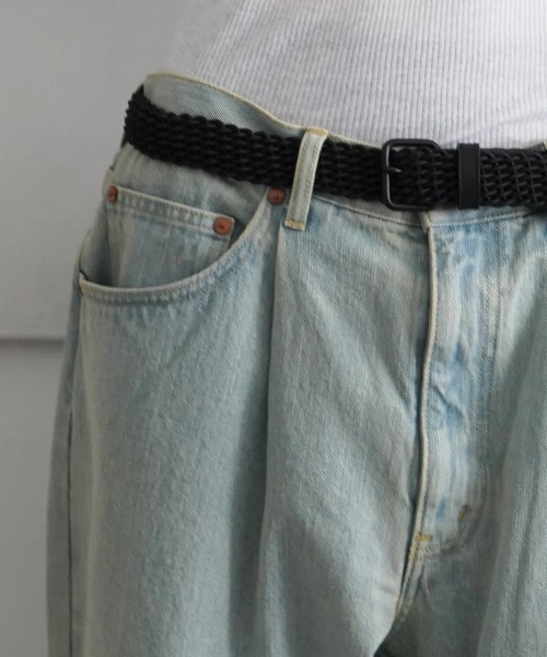 F-LAGSTUF-F（フラグスタフ）の「F-LAGSTUF-F COLOR DENIM 1 TUCK PANTS（ショルダーバッグ・メンズ・ベージュ・MEDIUM/LARGE）」の5枚目の写真