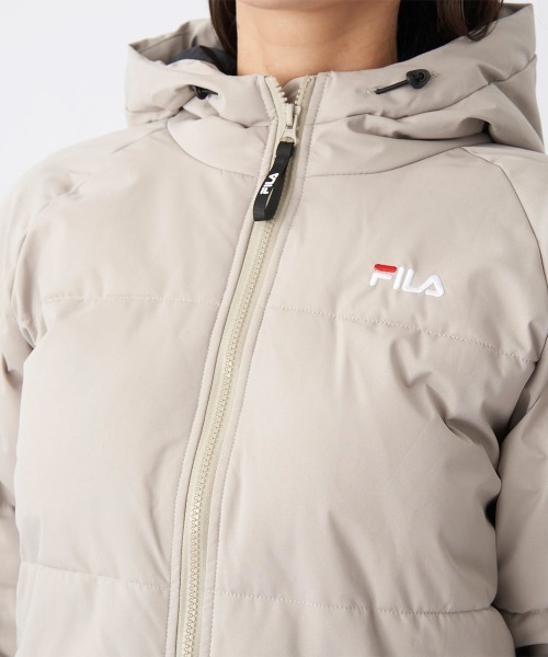 FILA フード付きジャケット Lサイズ ホワイト セール】蓄熱アルミジャケット（ダウンジャケット/コート）｜FILA