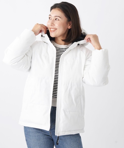 FILA フード付きジャケット Lサイズ ホワイト セール】蓄熱アルミジャケット（ダウンジャケット/コート）｜FILA