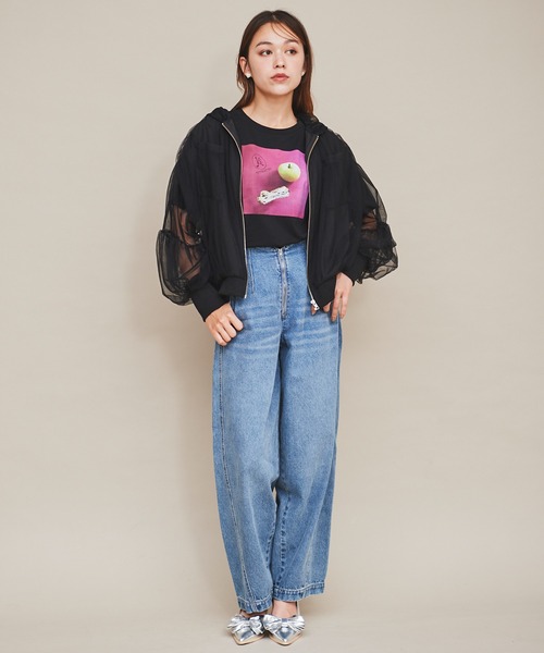 31 Sons de mode(トランテアン ソン ドゥ モード)の「【MAISON KAYSER】フォトTシャツ(Tシャツ/カットソー・レディース・オフホワイト/ブラック・フリー)」の13枚目の写真