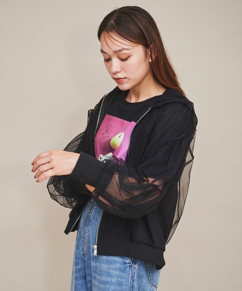 31 Sons de mode(トランテアン ソン ドゥ モード)の「【MAISON KAYSER】フォトTシャツ(Tシャツ/カットソー・レディース・オフホワイト/ブラック・フリー)」の7枚目の写真