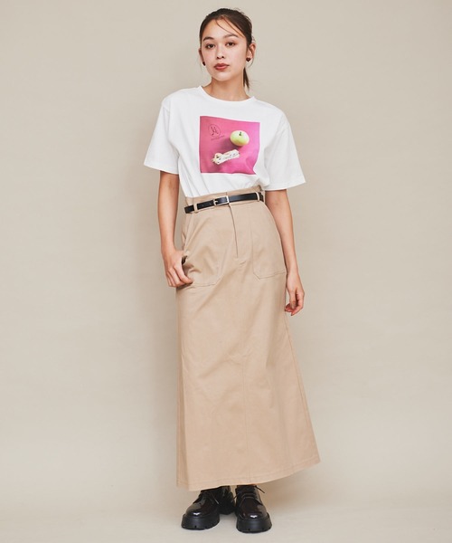 31 Sons de mode(トランテアン ソン ドゥ モード)の「【MAISON KAYSER】フォトTシャツ(Tシャツ/カットソー・レディース・オフホワイト/ブラック・フリー)」の22枚目の写真