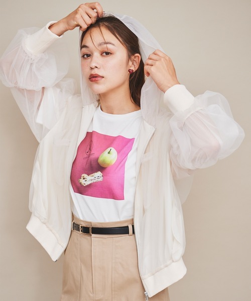 31 Sons de mode(トランテアン ソン ドゥ モード)の「【MAISON KAYSER】フォトTシャツ(Tシャツ/カットソー・レディース・オフホワイト/ブラック・フリー)」の20枚目の写真