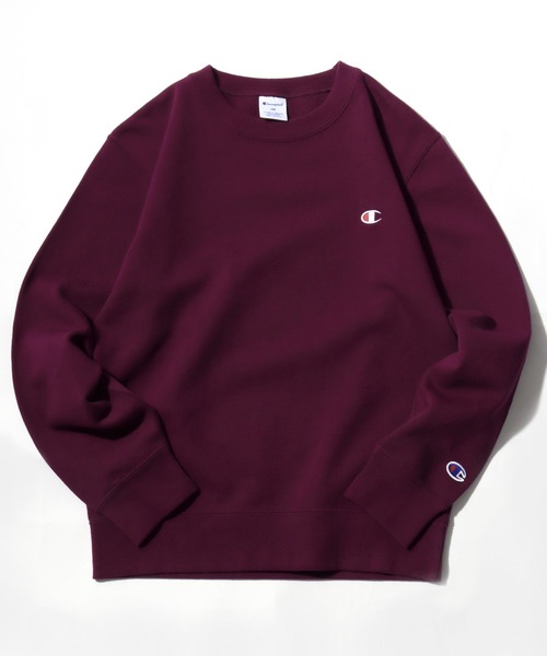 Champion（チャンピオン）の「Champion/チャンピオン ワンポイントロゴ刺繍 クルーネックスウェットトレーナー キッズ（スウェット・キッズ・ブラック/グレー/ブルー/オートミール/ネイビー/イエロー/オレンジ/パープル・140/150/160）」の6枚目の写真