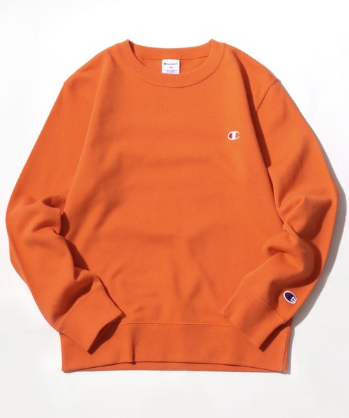 Champion（チャンピオン）の「Champion/チャンピオン ワンポイントロゴ刺繍 クルーネックスウェットトレーナー キッズ（スウェット・キッズ・ブラック/グレー/ブルー/オートミール/ネイビー/イエロー/オレンジ/パープル・140/150/160）」の8枚目の写真