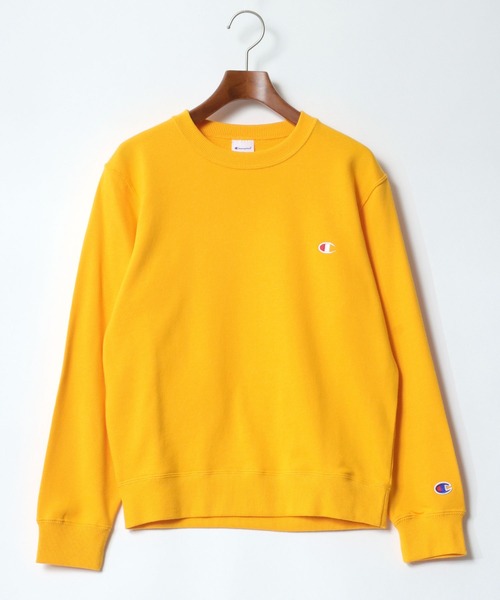 Champion（チャンピオン）の「Champion/チャンピオン ワンポイントロゴ刺繍 クルーネックスウェットトレーナー キッズ（スウェット・キッズ・ブラック/グレー/ブルー/オートミール/ネイビー/イエロー/オレンジ/パープル・140/150/160）」の19枚目の写真