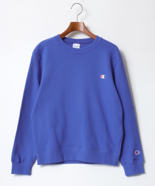 Champion（チャンピオン）の「Champion/チャンピオン ワンポイントロゴ刺繍 クルーネックスウェットトレーナー キッズ（スウェット・キッズ・ブラック/グレー/ブルー/オートミール/ネイビー/イエロー/オレンジ/パープル・140/150/160）」の18枚目の写真