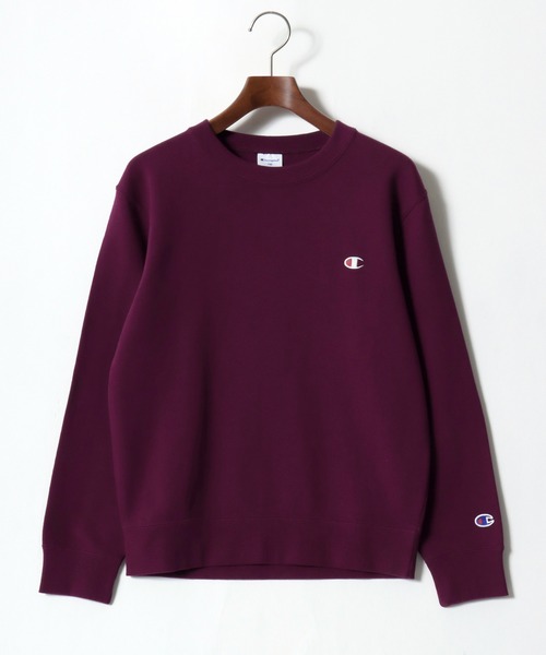 Champion（チャンピオン）の「Champion/チャンピオン ワンポイントロゴ刺繍 クルーネックスウェットトレーナー キッズ（スウェット・キッズ・ブラック/グレー/ブルー/オートミール/ネイビー/イエロー/オレンジ/パープル・140/150/160）」の9枚目の写真