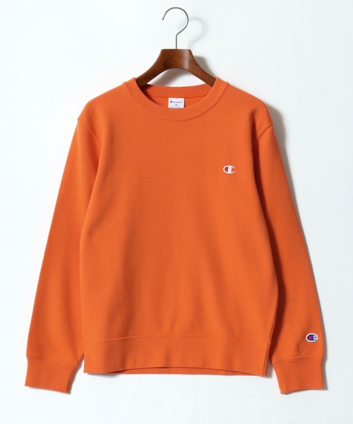 Champion（チャンピオン）の「Champion/チャンピオン ワンポイントロゴ刺繍 クルーネックスウェットトレーナー キッズ（スウェット・キッズ・ブラック/グレー/ブルー/オートミール/ネイビー/イエロー/オレンジ/パープル・140/150/160）」の10枚目の写真
