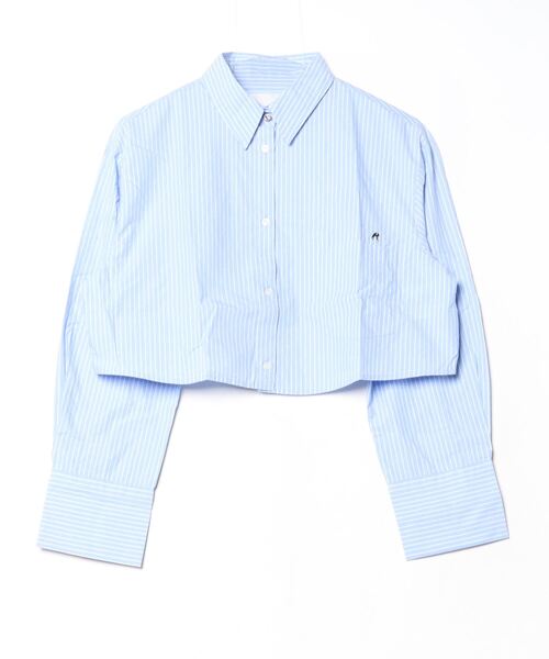 リプレイ コットンポプリン フレアーブラウス Shirts レディース ホワイト EU S (日本サイズM相当) リプレイ コットンポプリン フレアーブラウス Shirts レディース