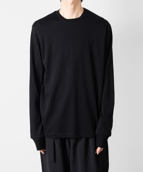 ATTACHMENT(アタッチメント)の「ハイウエット ジャージー スリムフィットL/S TEE / HIGH WET JERSEY SLIM FIT L/S TEE(Tシャツ/カットソー・メンズ・ブラック/ダークグレー/ライトグレー・1/3/2)」の2枚目の写真