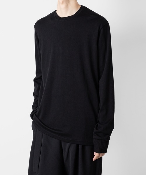 ATTACHMENT(アタッチメント)の「ハイウエット ジャージー スリムフィットL/S TEE / HIGH WET JERSEY SLIM FIT L/S TEE(Tシャツ/カットソー・メンズ・ブラック/ダークグレー/ライトグレー・1/3/2)」の19枚目の写真