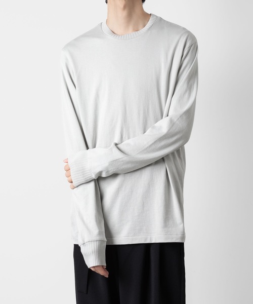 ATTACHMENT(アタッチメント)の「ハイウエット ジャージー スリムフィットL/S TEE / HIGH WET JERSEY SLIM FIT L/S TEE(Tシャツ/カットソー・メンズ・ブラック/ダークグレー/ライトグレー・1/3/2)」の5枚目の写真