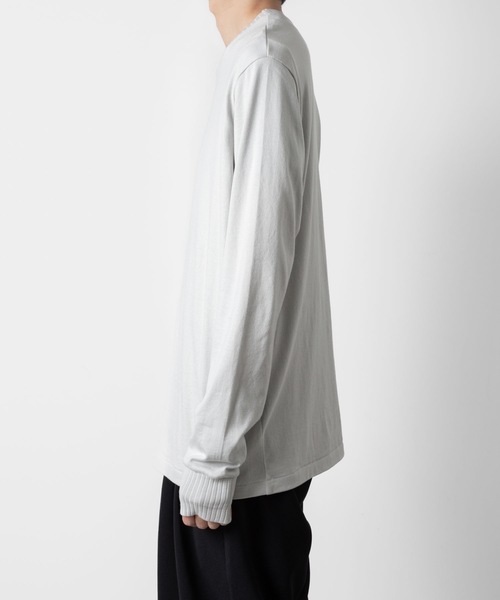 ATTACHMENT(アタッチメント)の「ハイウエット ジャージー スリムフィットL/S TEE / HIGH WET JERSEY SLIM FIT L/S TEE(Tシャツ/カットソー・メンズ・ブラック/ダークグレー/ライトグレー・1/3/2)」の7枚目の写真