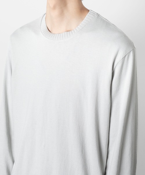 ATTACHMENT(アタッチメント)の「ハイウエット ジャージー スリムフィットL/S TEE / HIGH WET JERSEY SLIM FIT L/S TEE(Tシャツ/カットソー・メンズ・ブラック/ダークグレー/ライトグレー・1/3/2)」の10枚目の写真