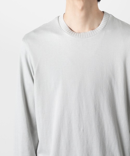 ATTACHMENT(アタッチメント)の「ハイウエット ジャージー スリムフィットL/S TEE / HIGH WET JERSEY SLIM FIT L/S TEE(Tシャツ/カットソー・メンズ・ブラック/ダークグレー/ライトグレー・1/3/2)」の9枚目の写真