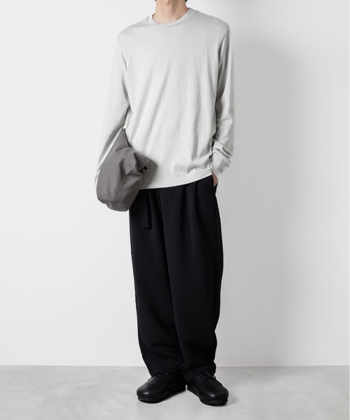 ATTACHMENT(アタッチメント)の「ハイウエット ジャージー スリムフィットL/S TEE / HIGH WET JERSEY SLIM FIT L/S TEE(Tシャツ/カットソー・メンズ・ブラック/ダークグレー/ライトグレー・1/3/2)」の13枚目の写真
