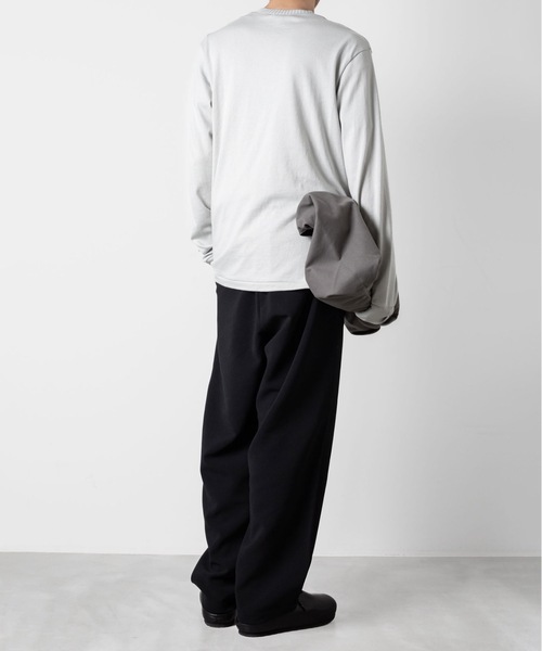 ATTACHMENT(アタッチメント)の「ハイウエット ジャージー スリムフィットL/S TEE / HIGH WET JERSEY SLIM FIT L/S TEE(Tシャツ/カットソー・メンズ・ブラック/ダークグレー/ライトグレー・1/3/2)」の15枚目の写真