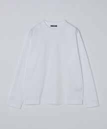 SHIPS: コットン ハイゲージ ポンチ ライト ロングスリーブ Tシャツ